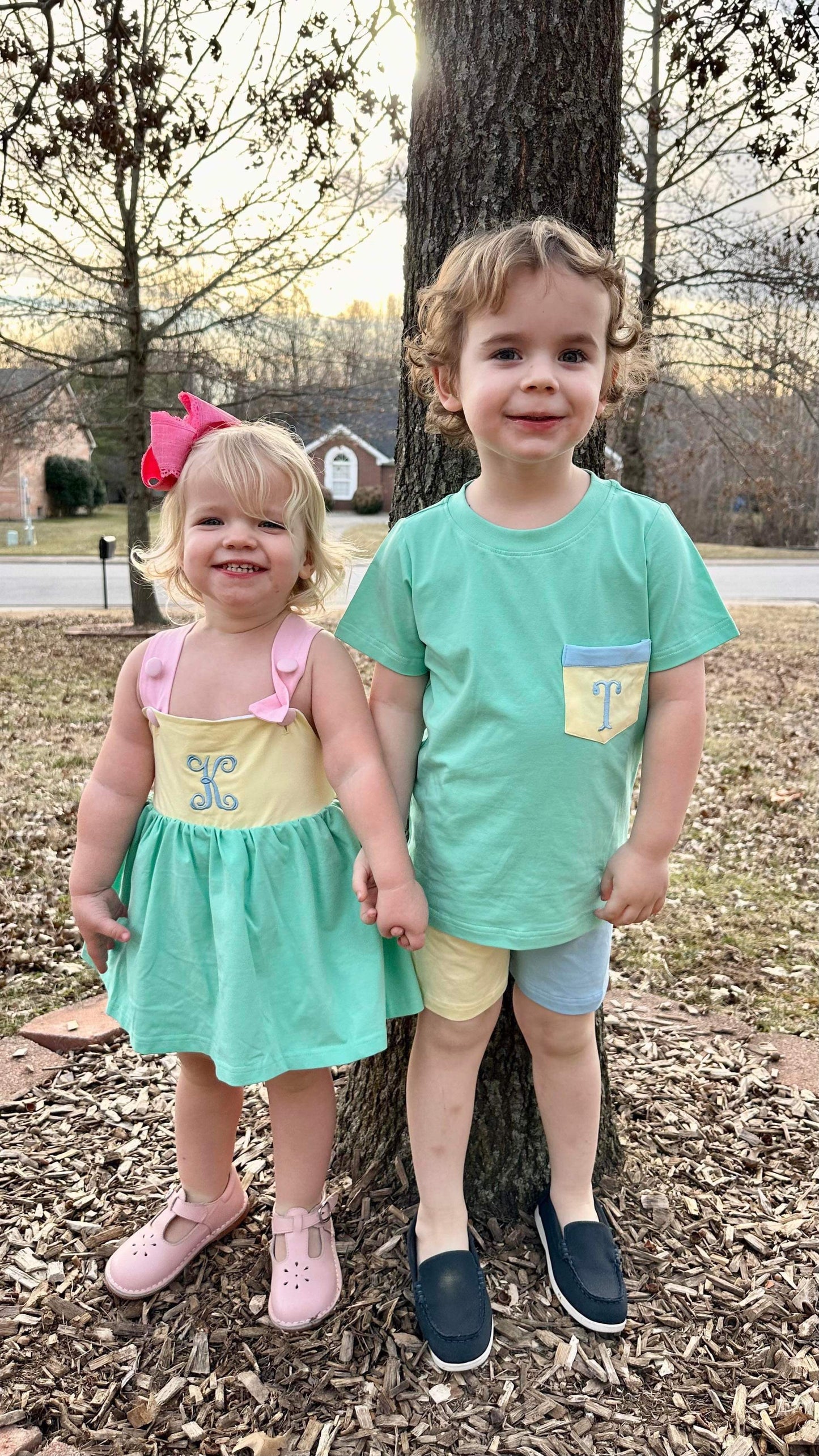 RTS - Color Block Spring Boy Short Set