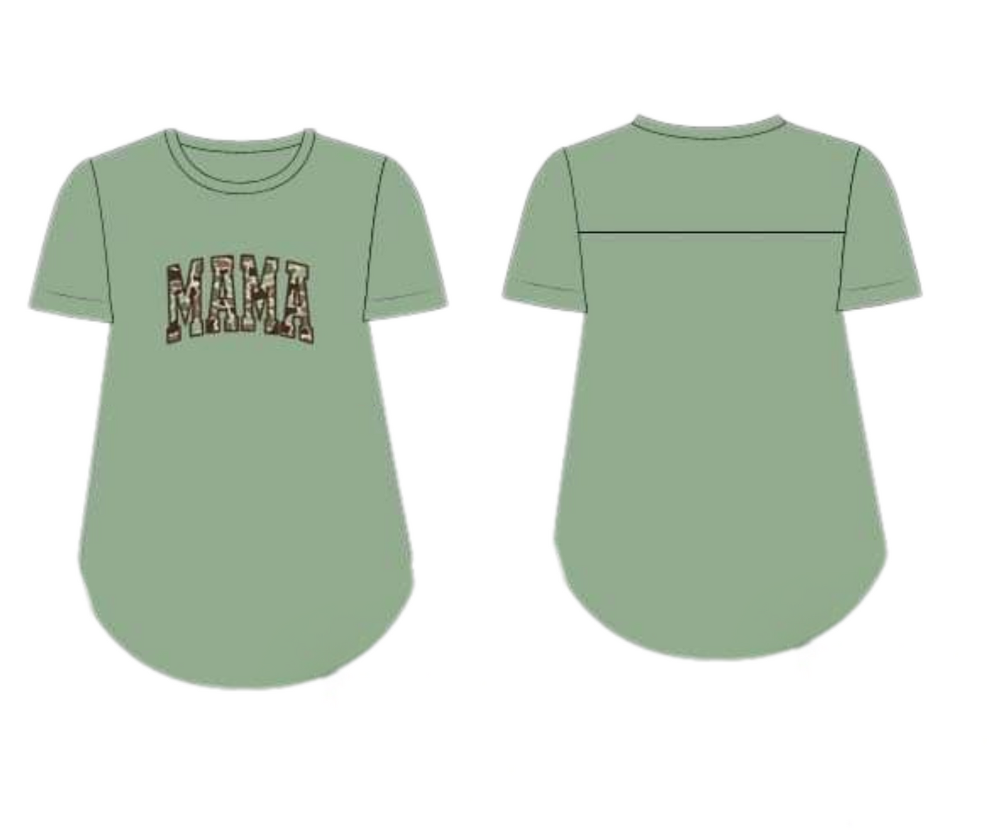 RTS - Camo 'Mama' Shirt