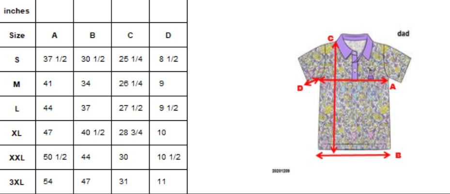 RTS - Adult Old Camo Polo 3/4 Sleeve