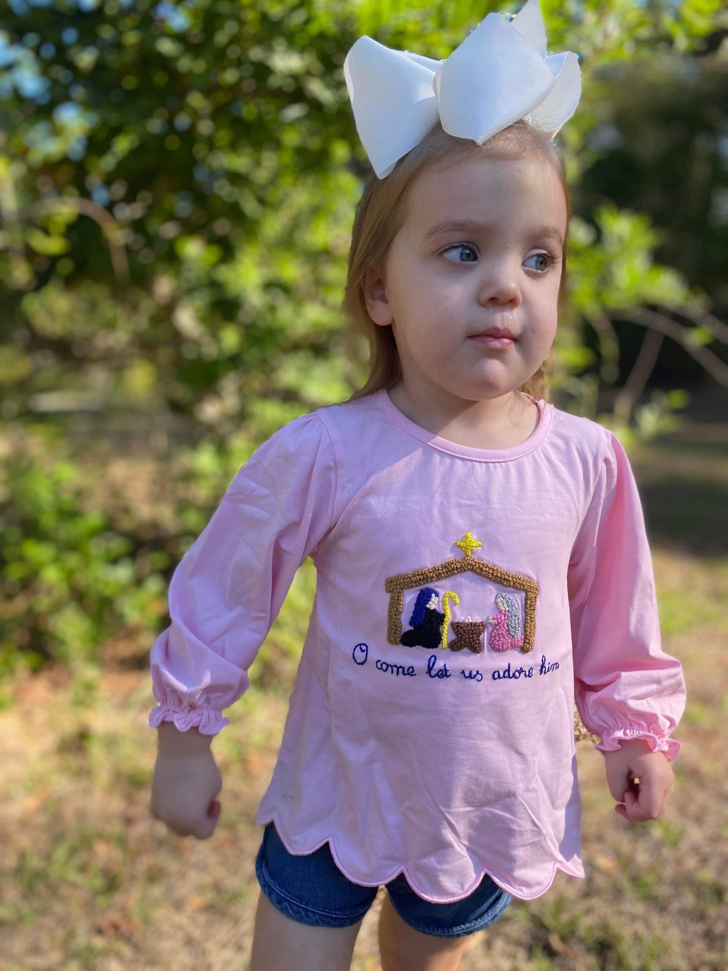 RTS - Let Us Adore Him Girl Shirt