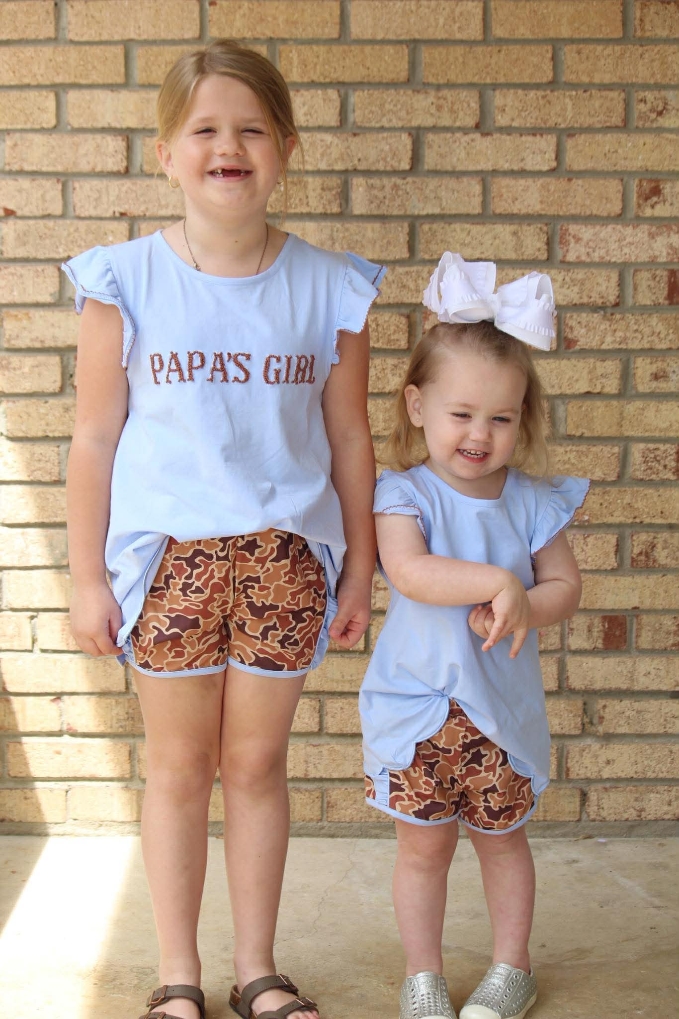 RTS - Girl Buck Camo Short Set