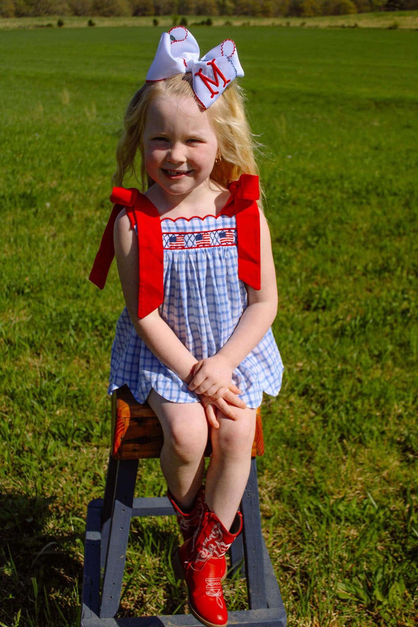 RTS- Girl Flag Short Set