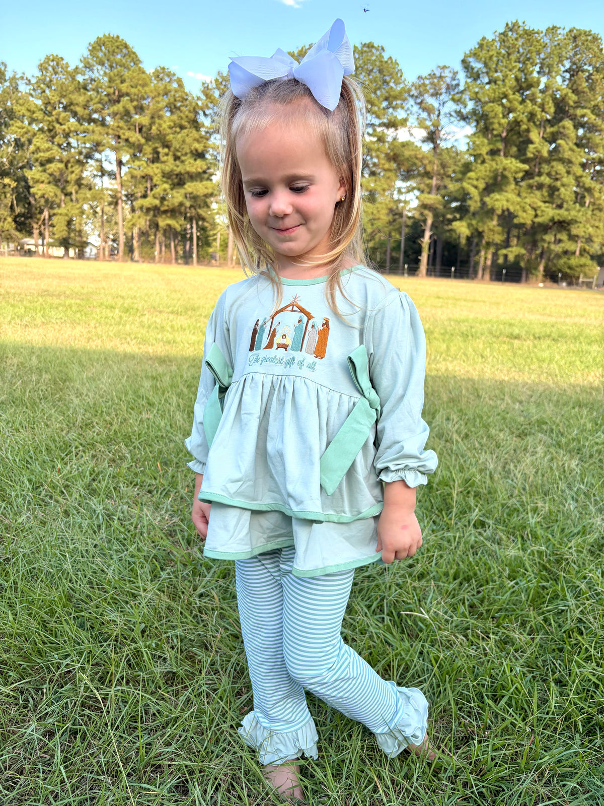 RTS - Neutral Nativity Legging Set