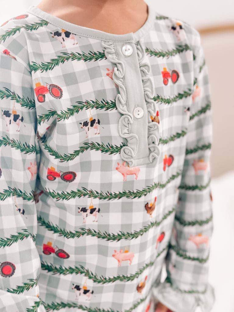 RTS - Farm Christmas Girl PJs