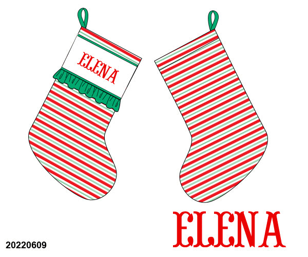 RTS - Custom Striped Stocking MONO HARLOW