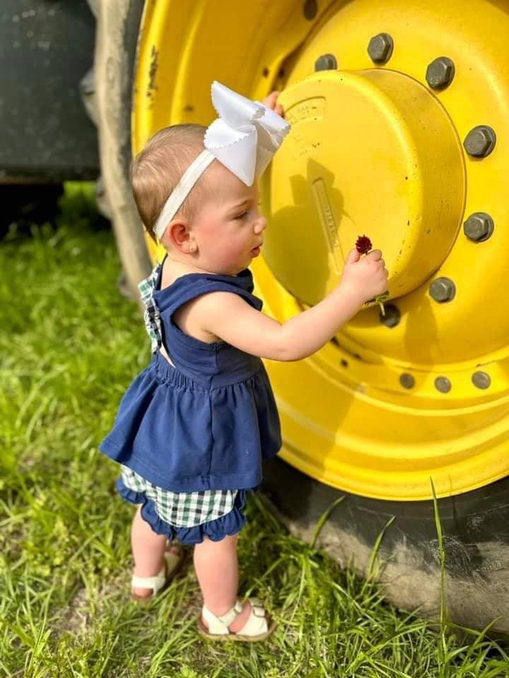 RTS - Tractor Girl Short Set