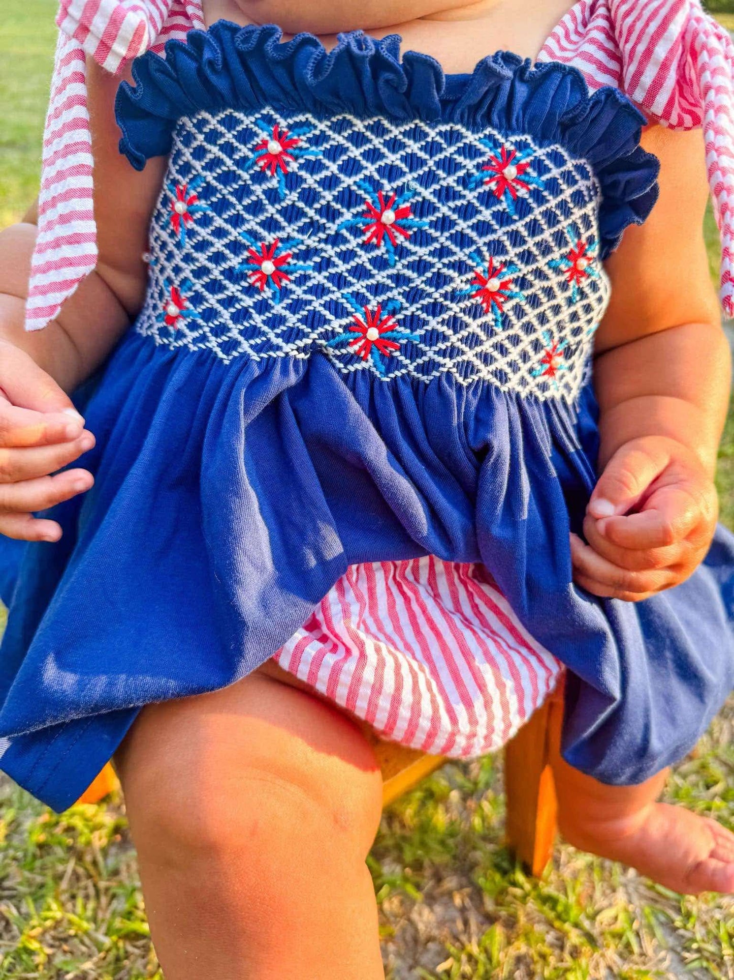RTS - Navy Fireworks Girl Set