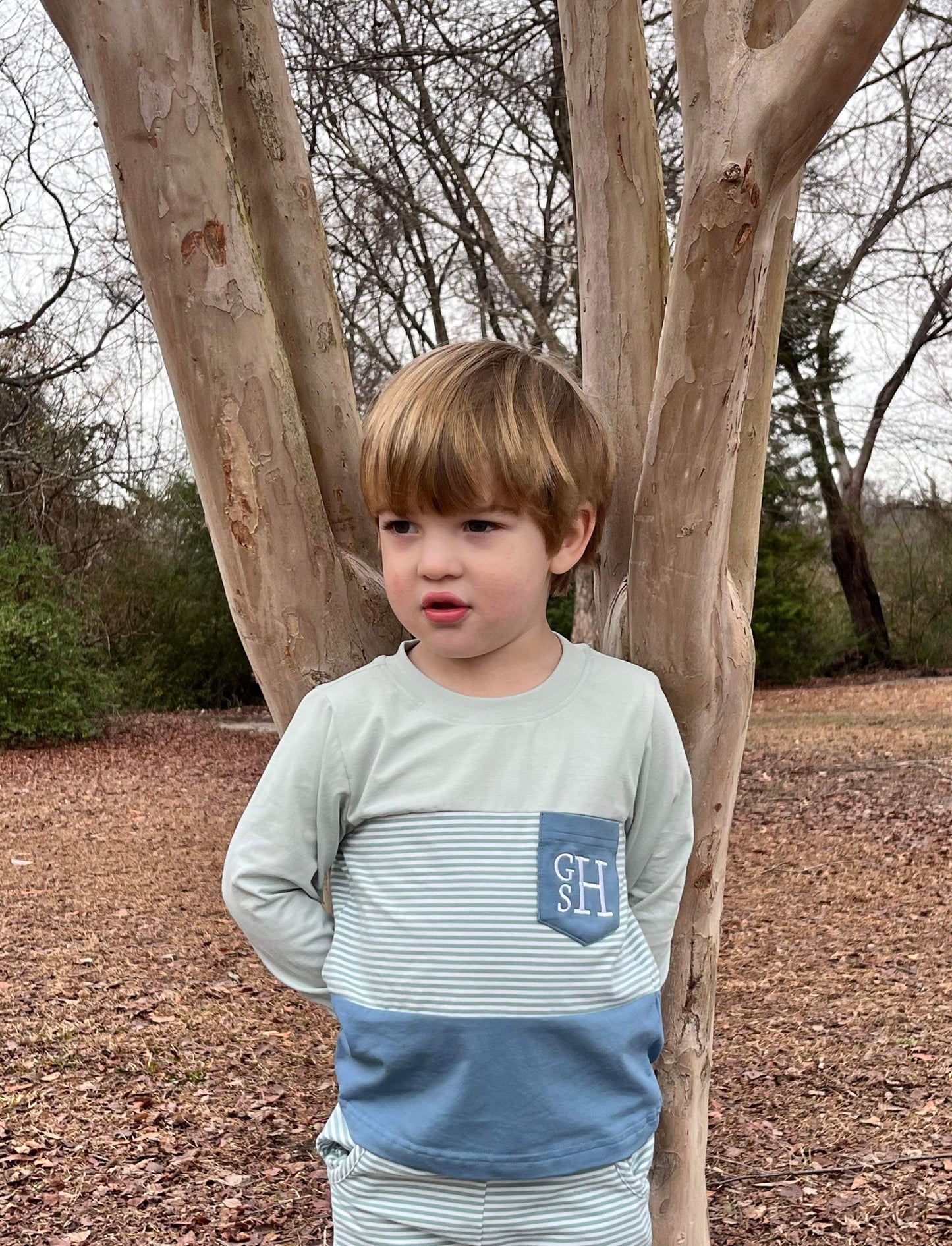 RTS - Color Block Long Sleeve Shirt