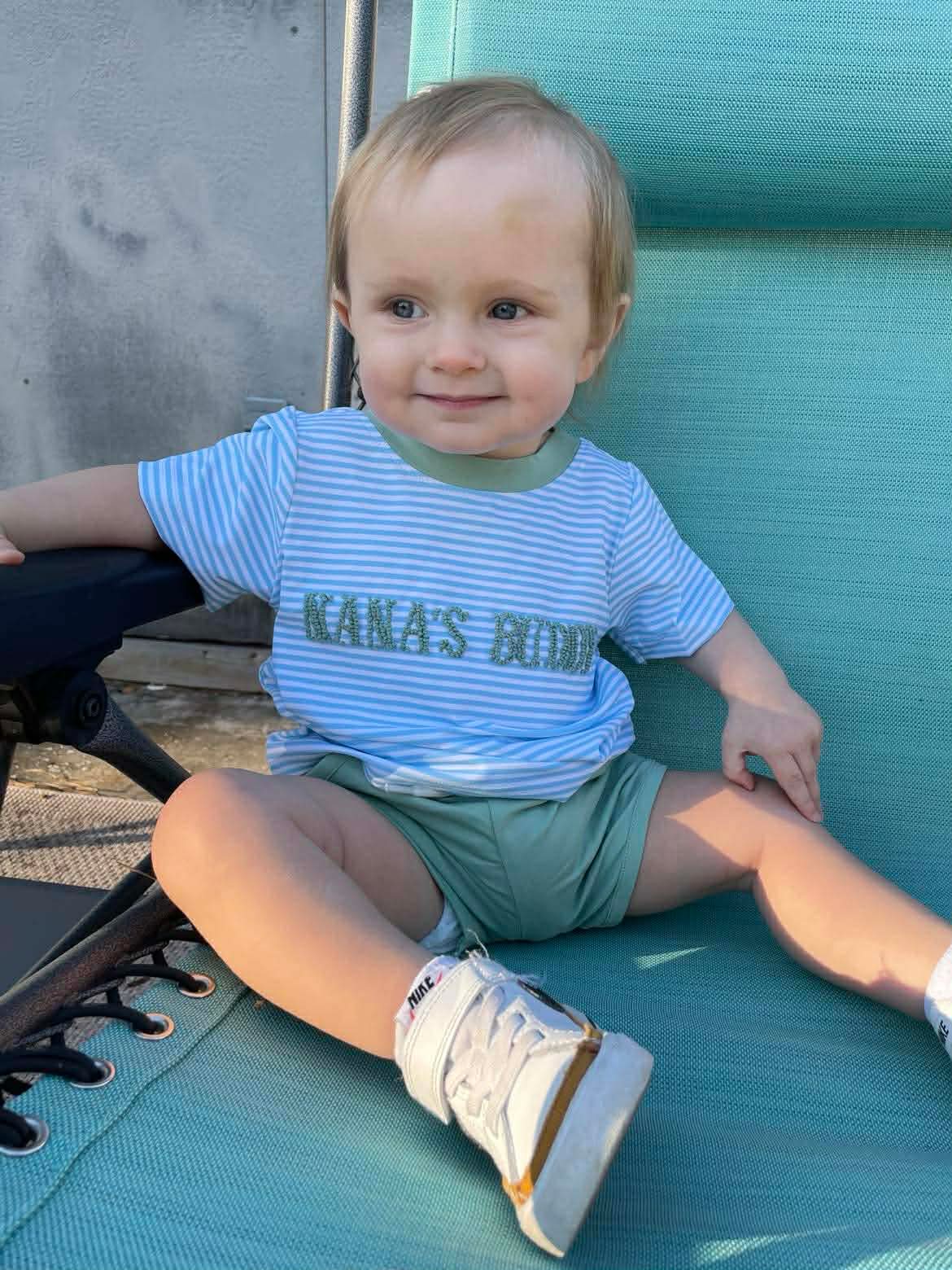 RTS - Blue Stripe Short Set