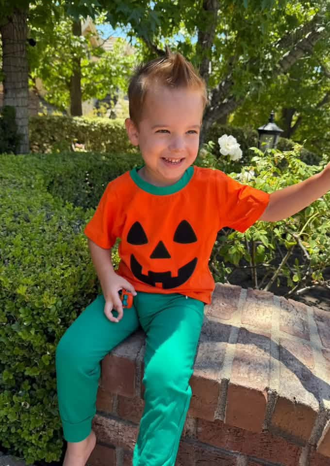RTS - Boy Orange Pumpkin Tee