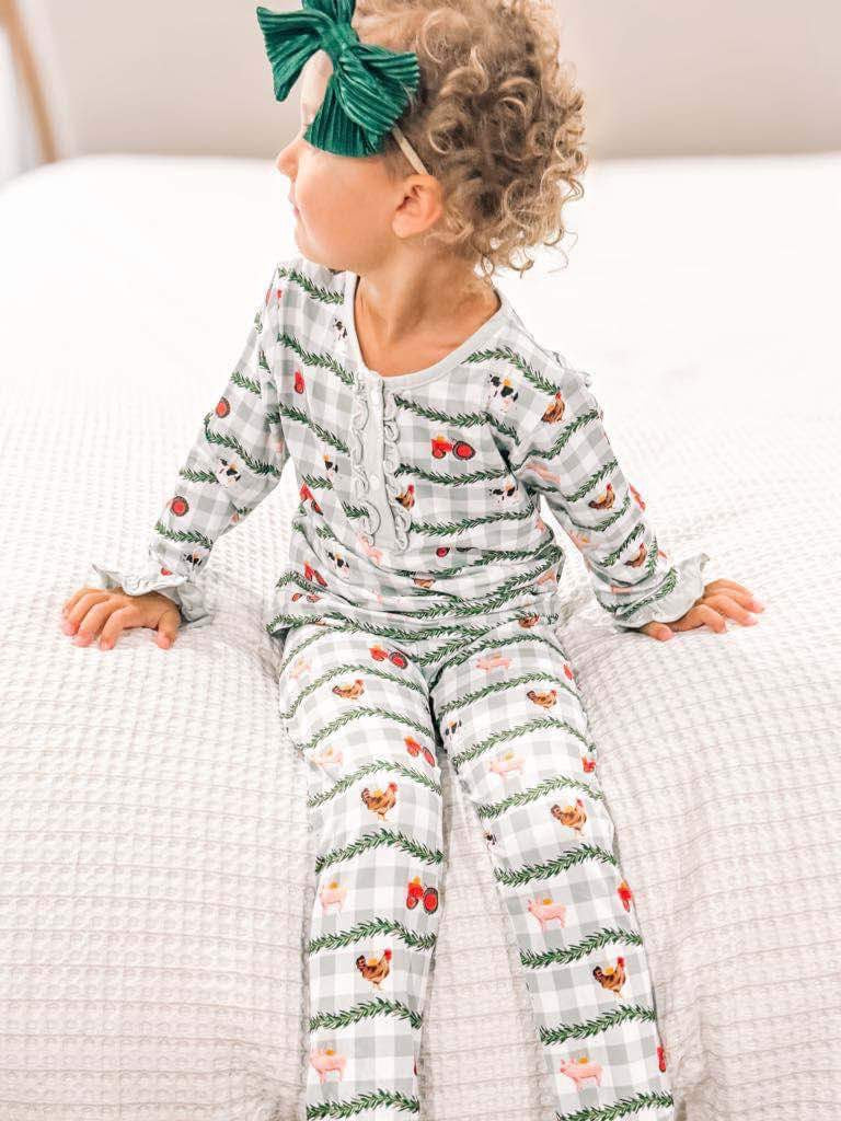 RTS - Farm Christmas Girl PJs