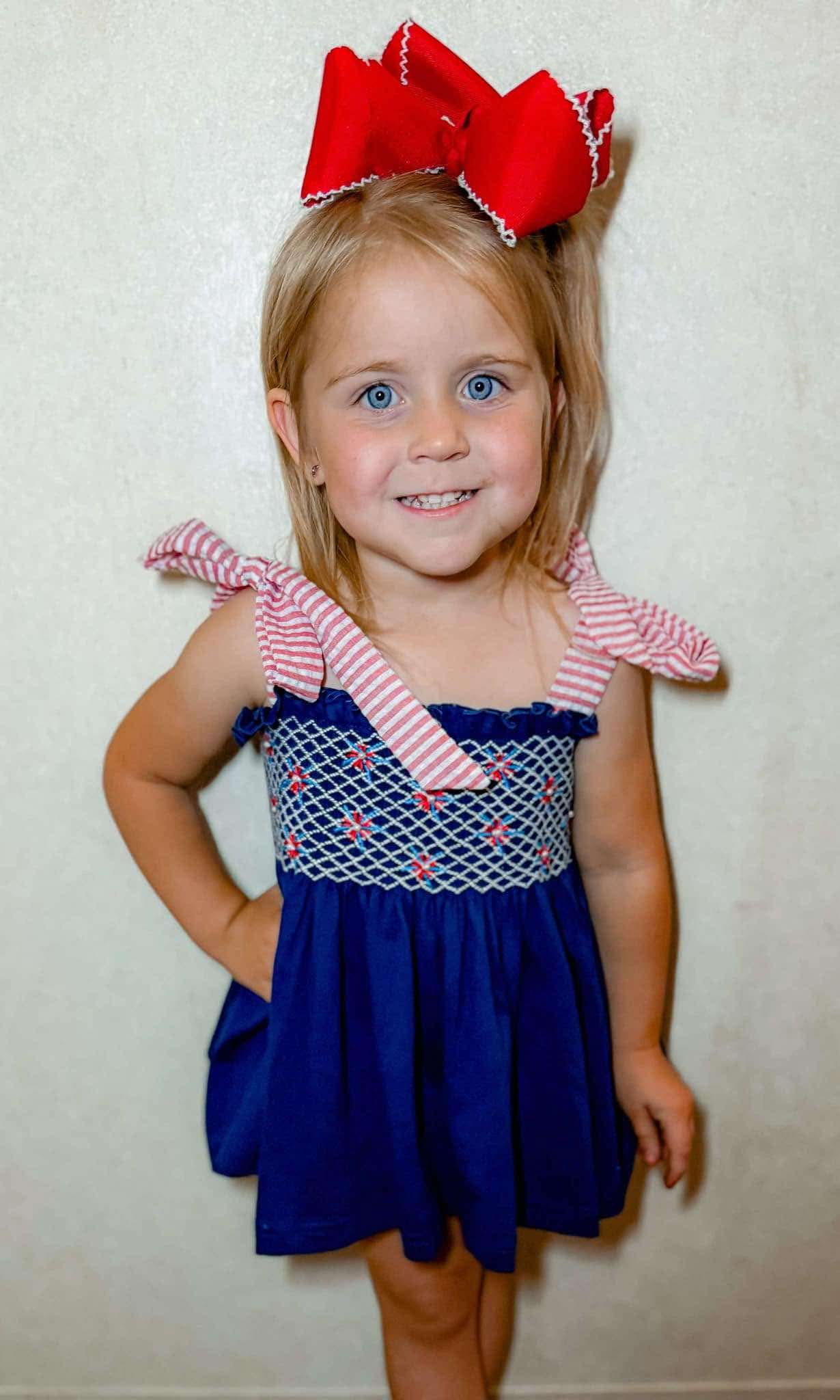 RTS - Navy Fireworks Girl Set