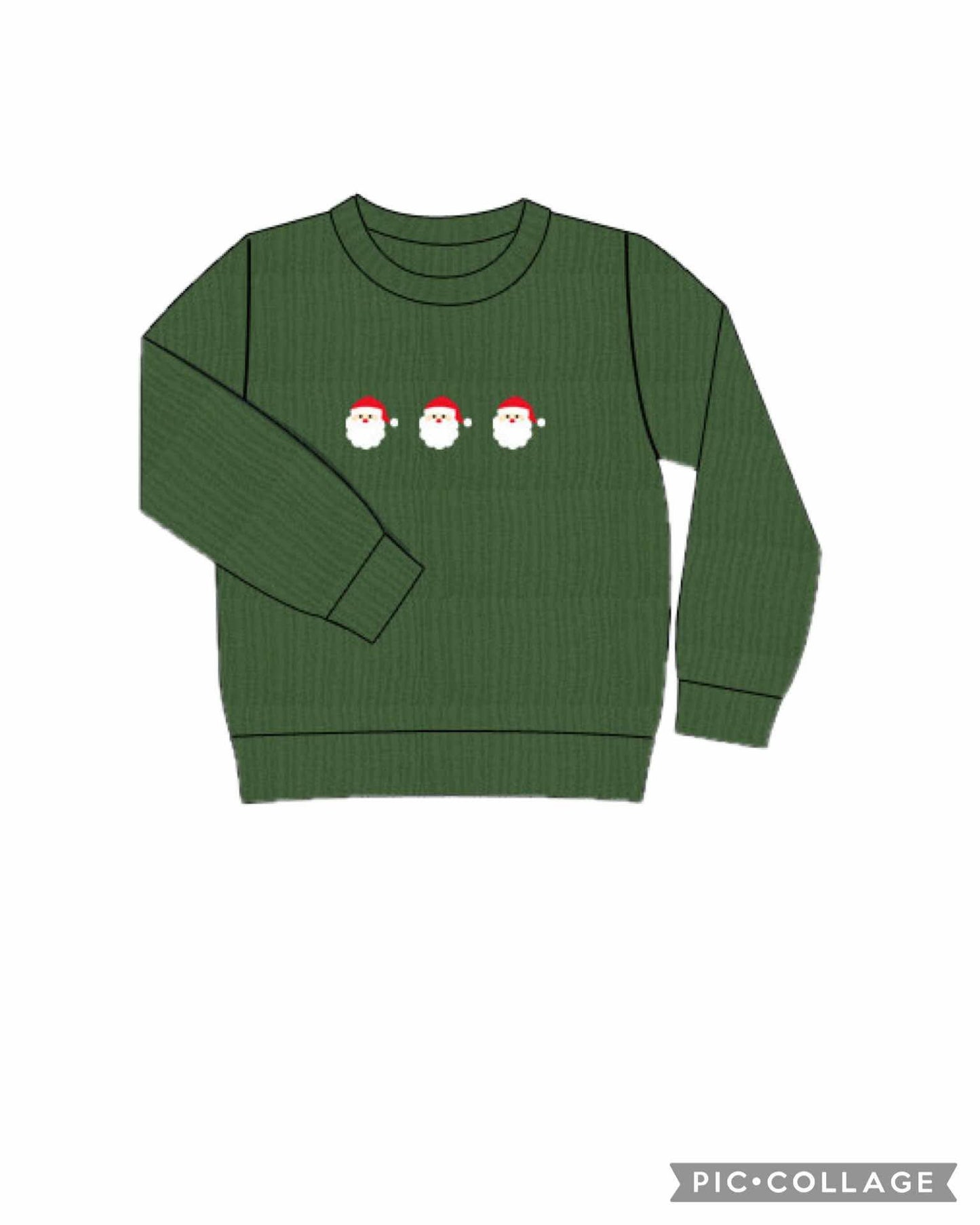 RTS - Green Santa Sweater