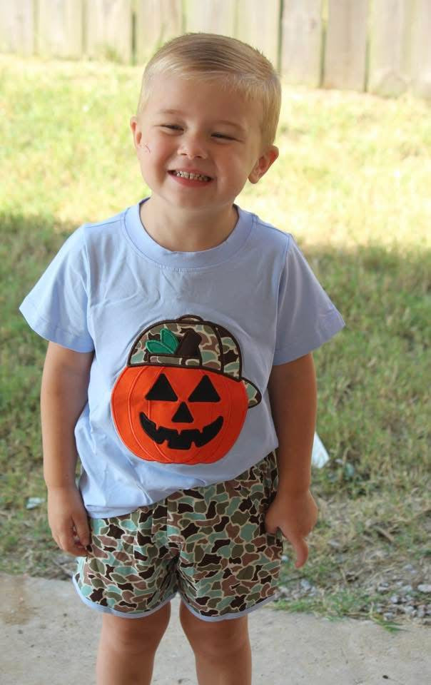RTS - Pumpkin Hat Short Set
