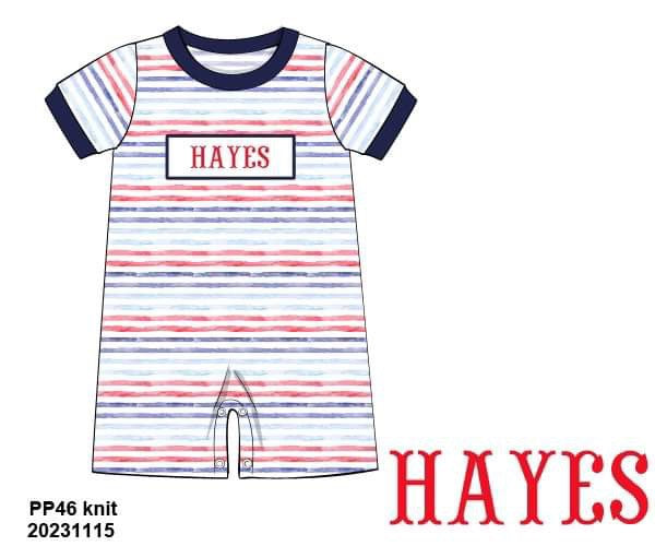 RTS - RWB Custom Smocked Romper