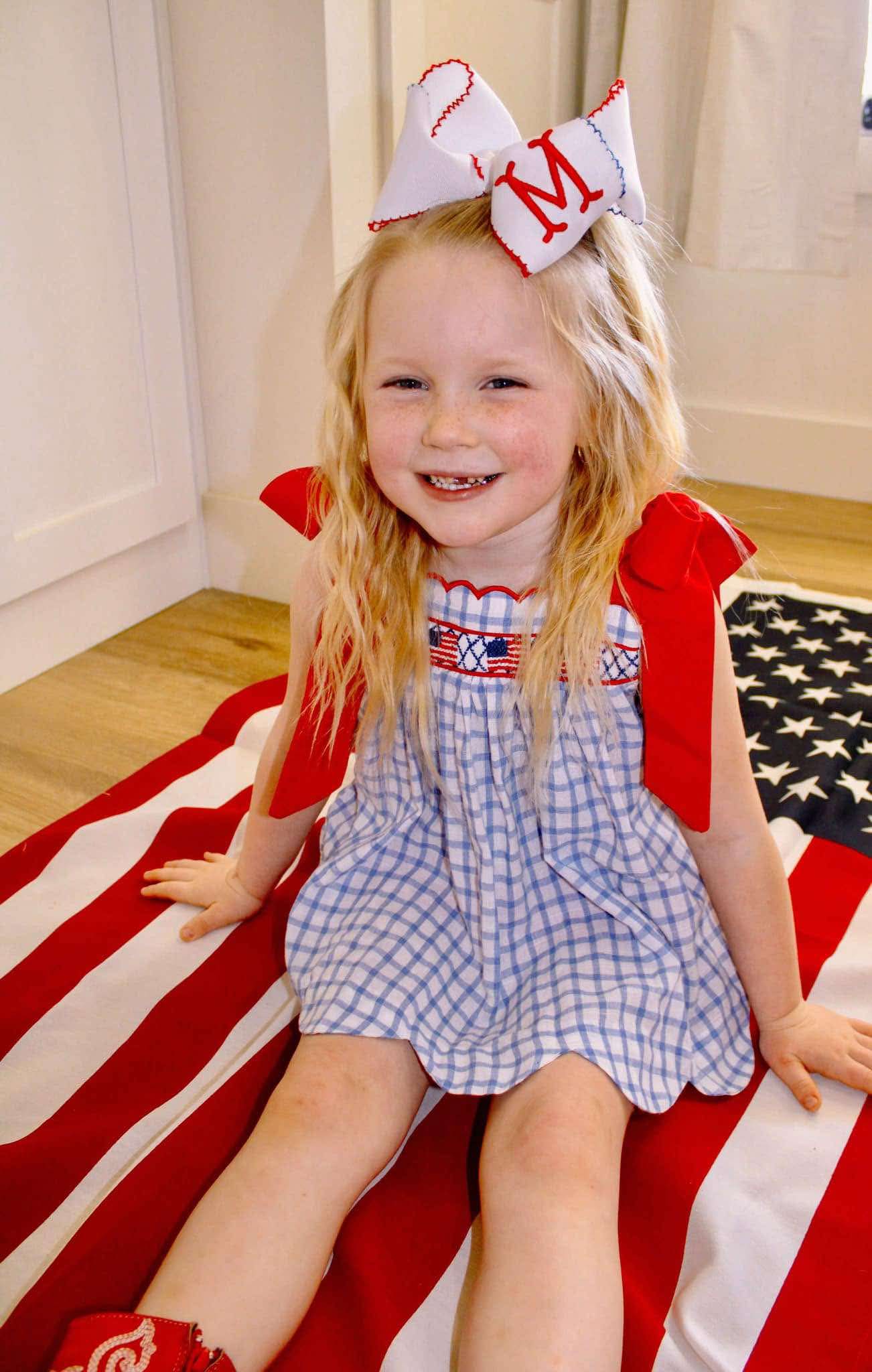 RTS- Girl Flag Short Set