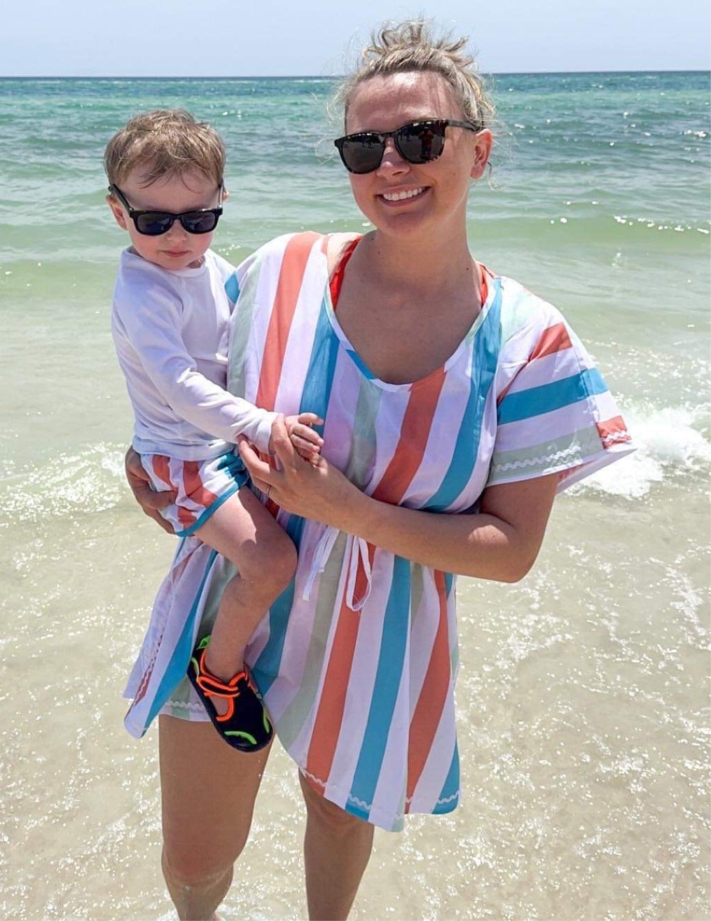 RTS - Stripe Adult Cover Up