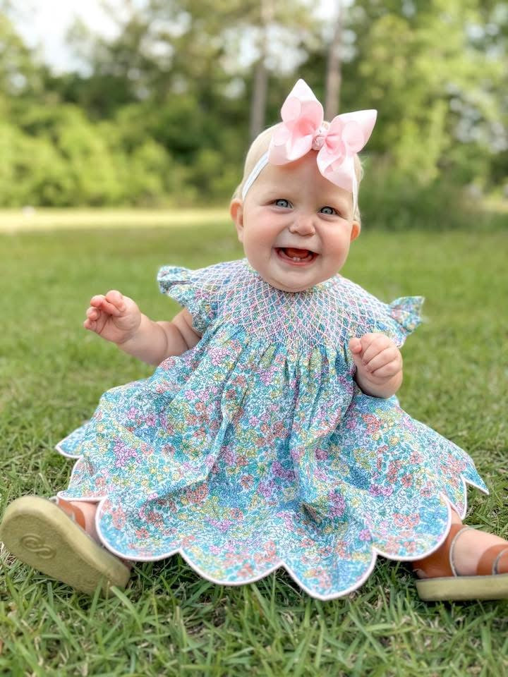 RTS - Yellow Floral Diaper Set
