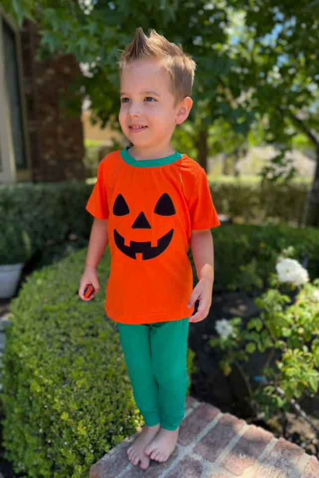 RTS - Boy Orange Pumpkin Tee