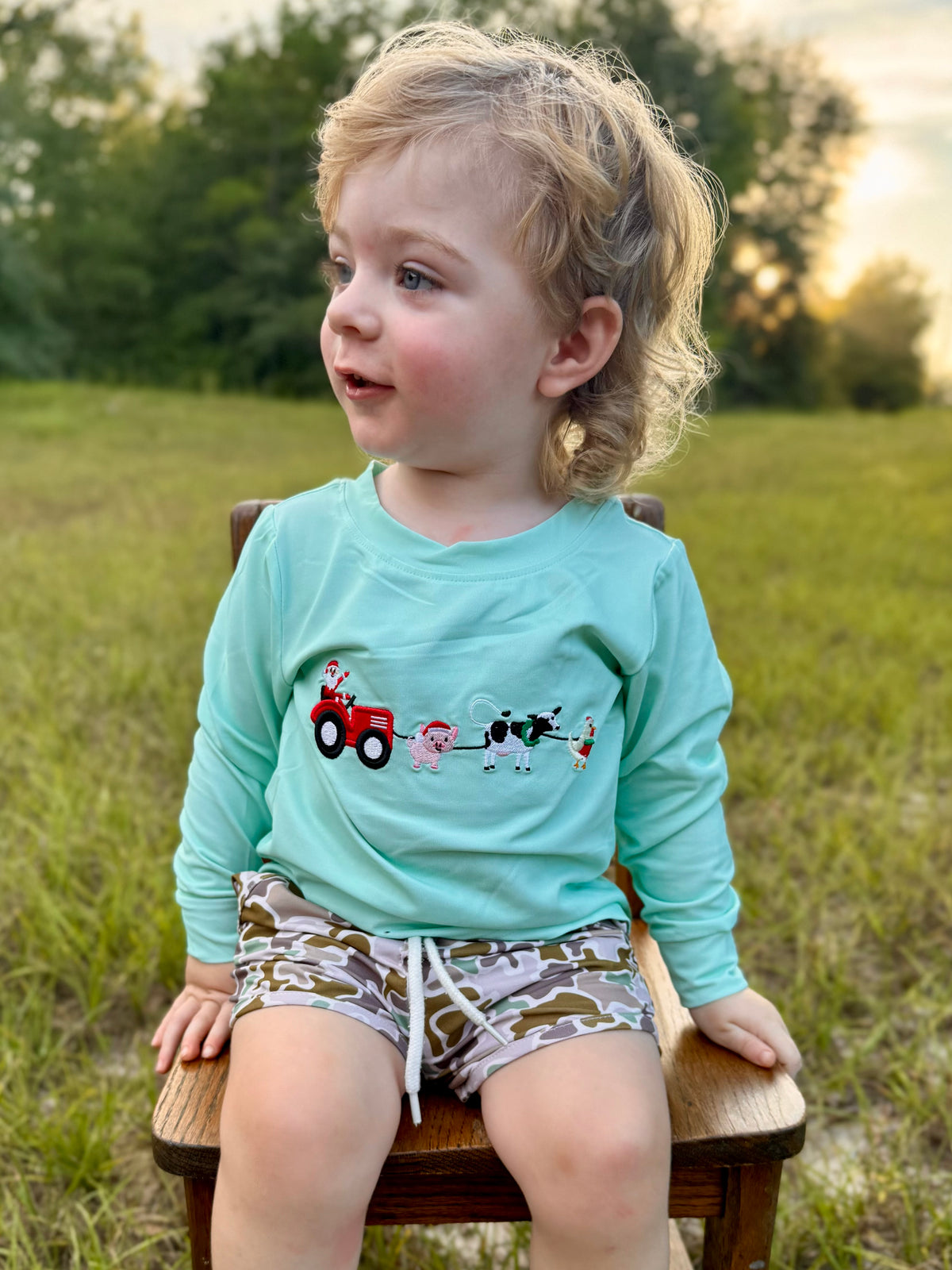 RTS - Christmas Farm Animal Tee