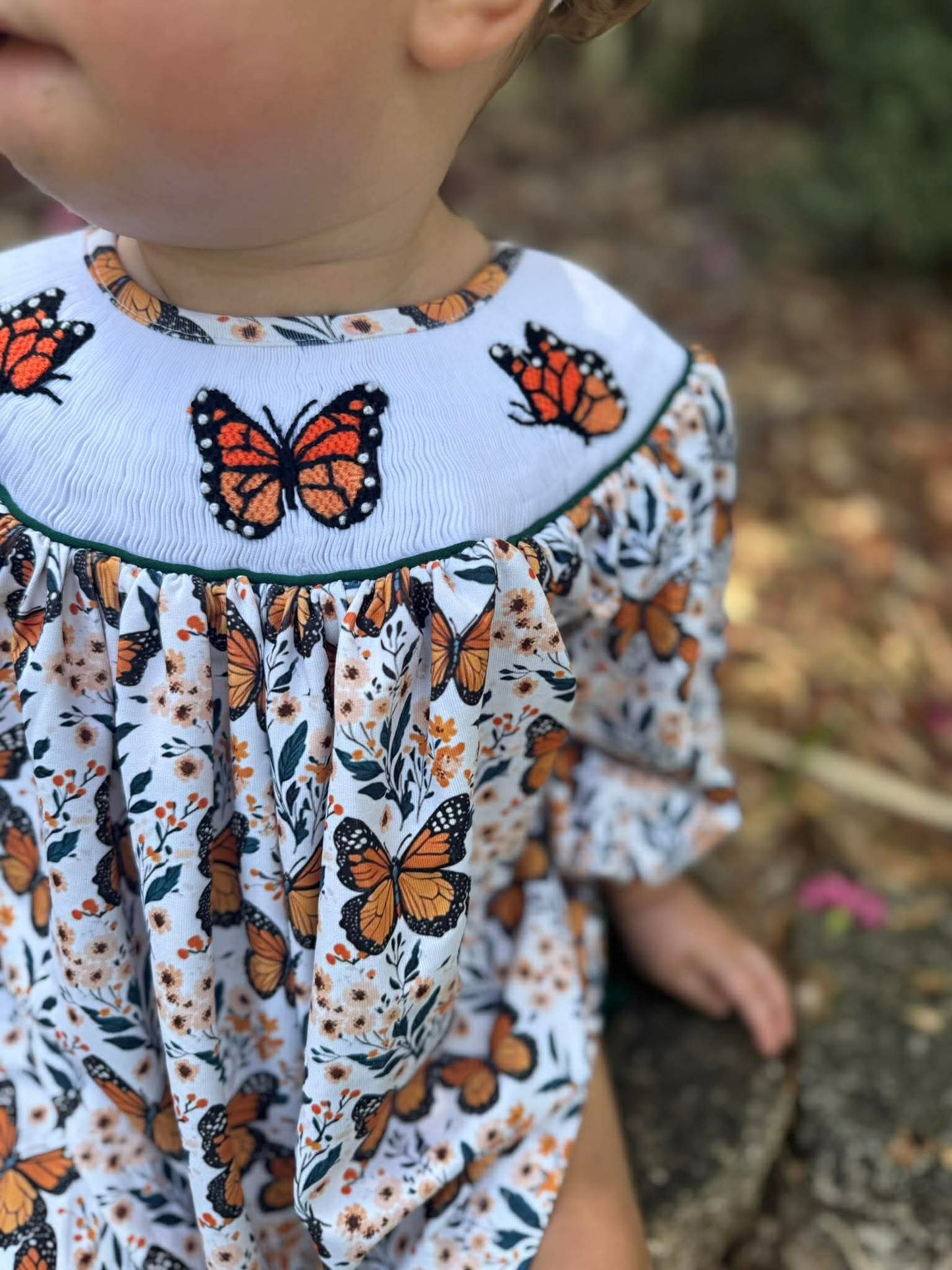 RTS - Butterfly Smock Diaper Set