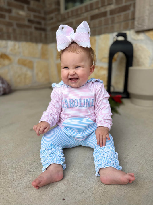 RTS - Pink & Blue Hoodie Set