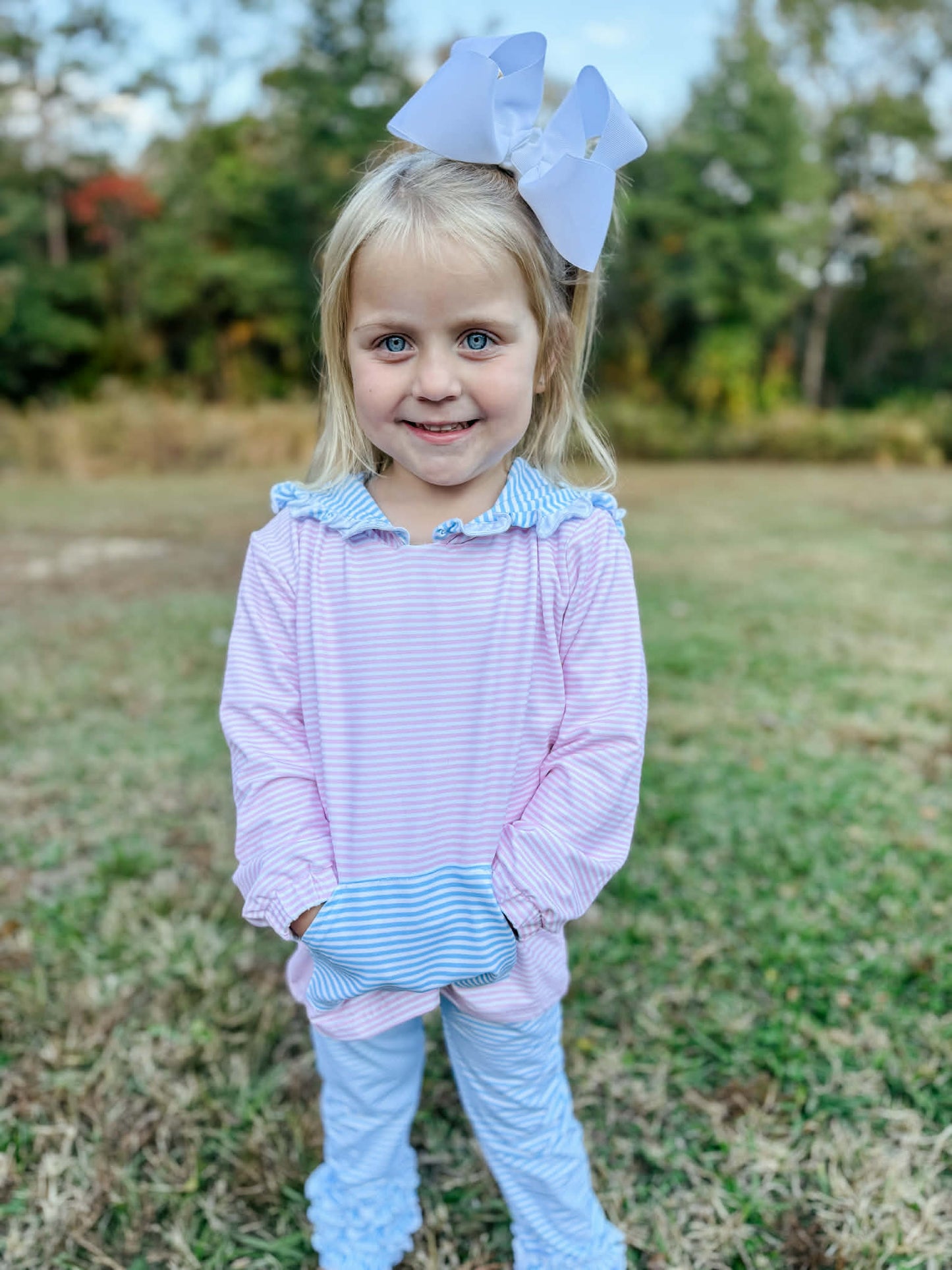 RTS - Pink & Blue Hoodie Set