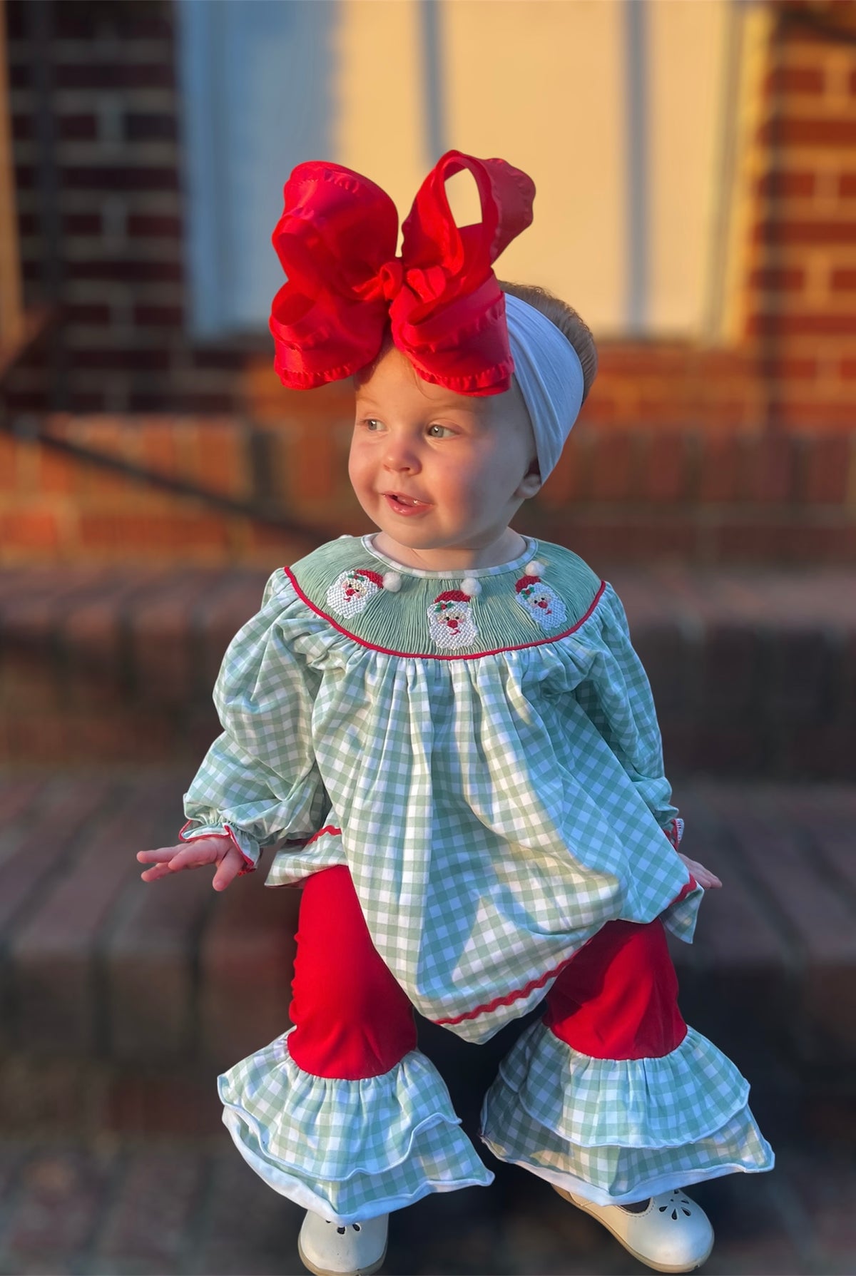 RTS - Girl Santa Smock Set