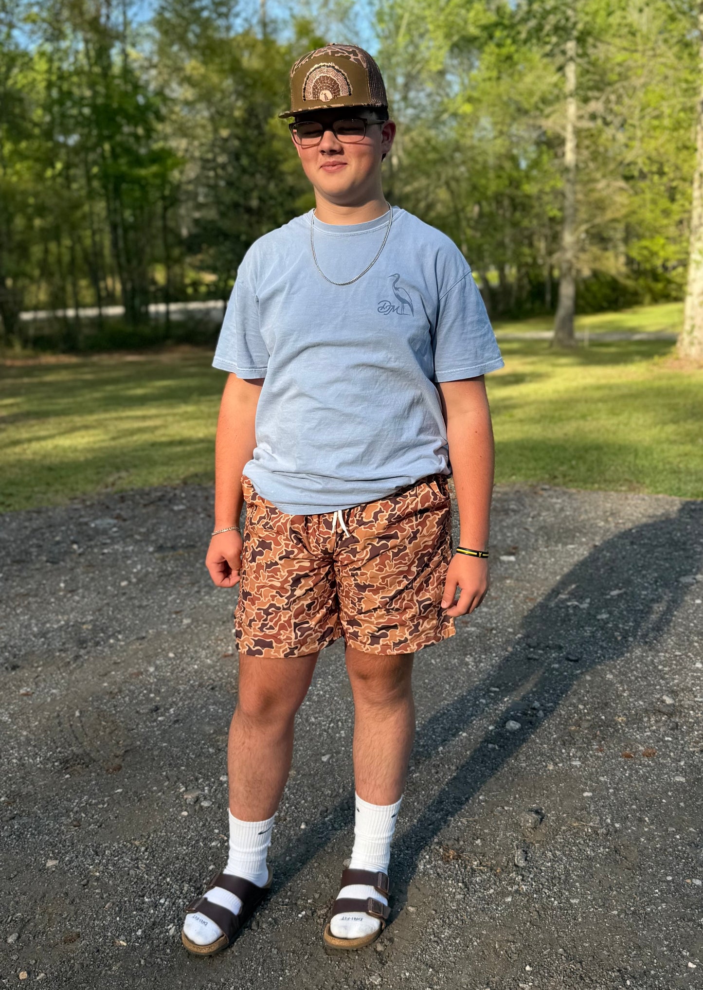 RTS - Buck Camo Adult Swim Trunks