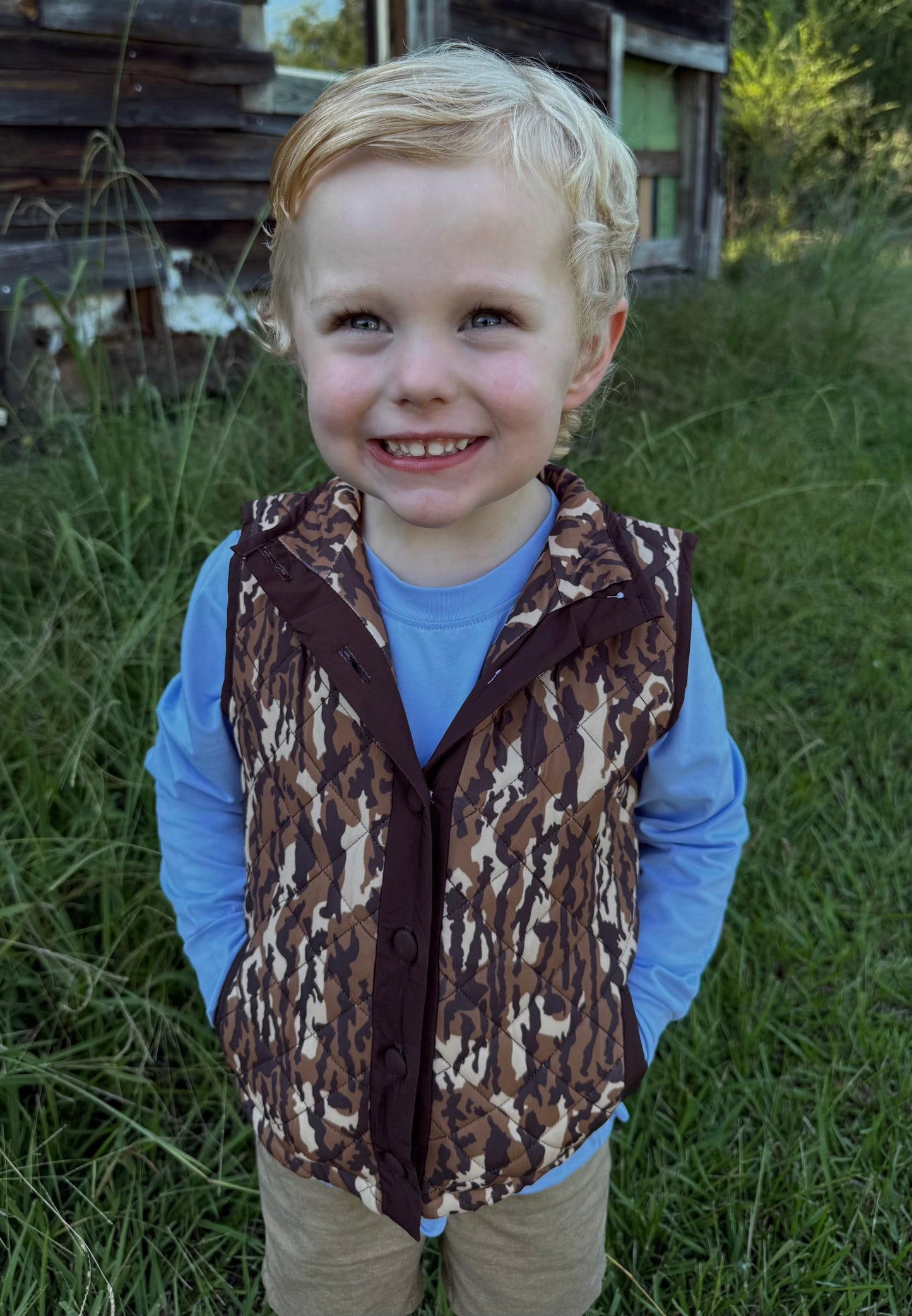 RTS - Camo Quilted Vest