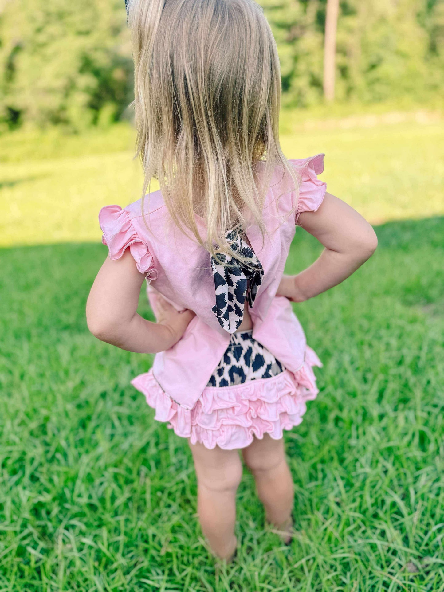 RTS - Cheetah Pink Diaper set