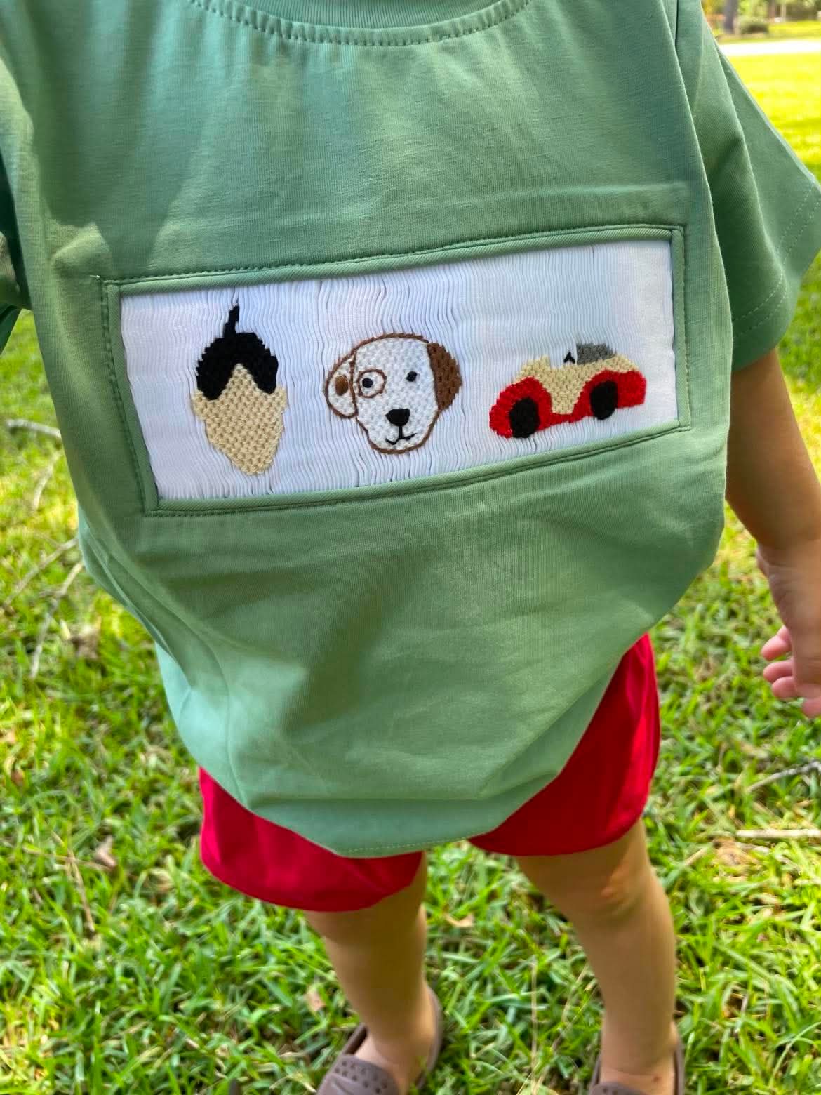 RTS - Green Smock Dog Tee