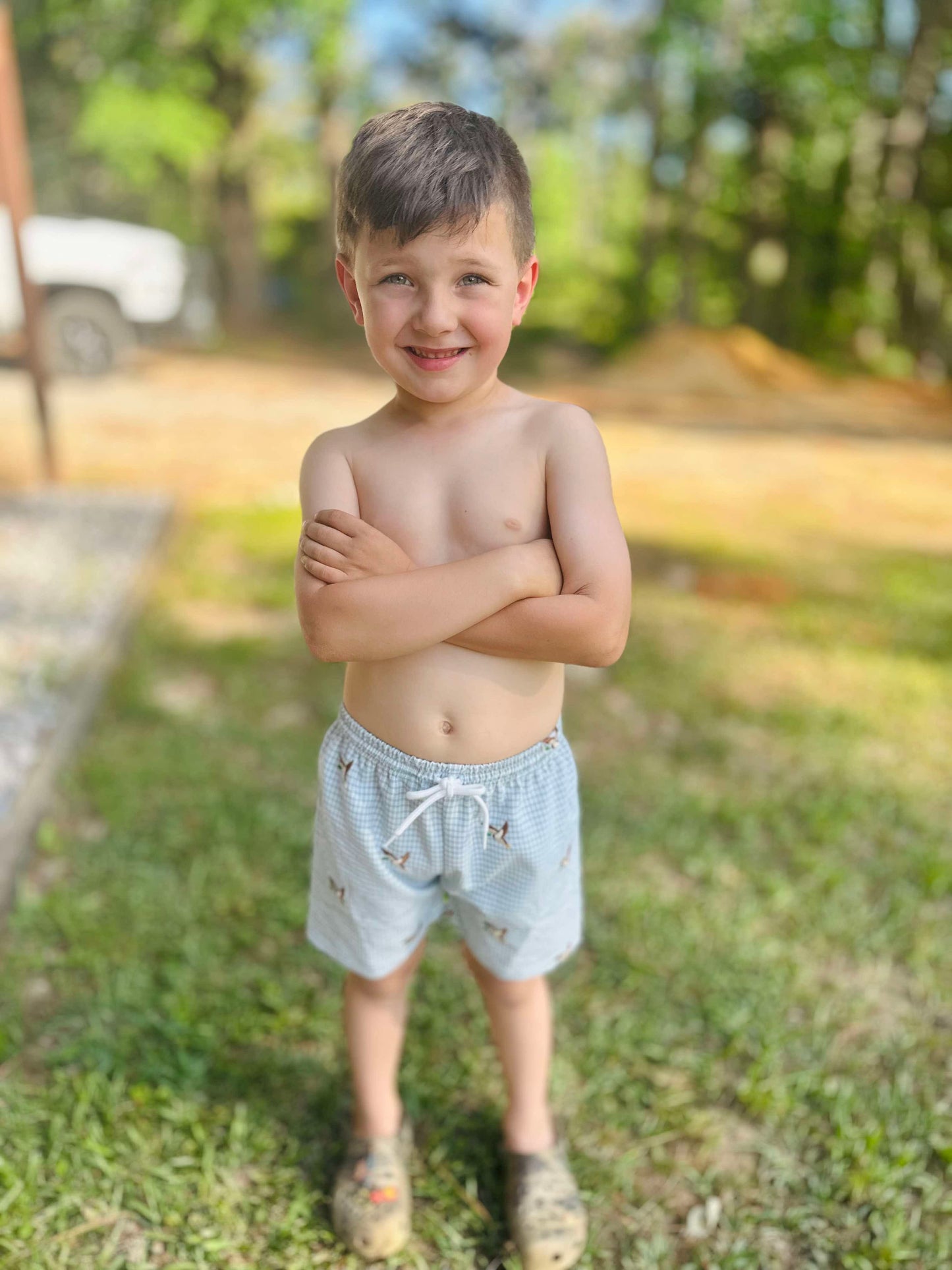 RTS - Duck Embroidered Swim Trunk