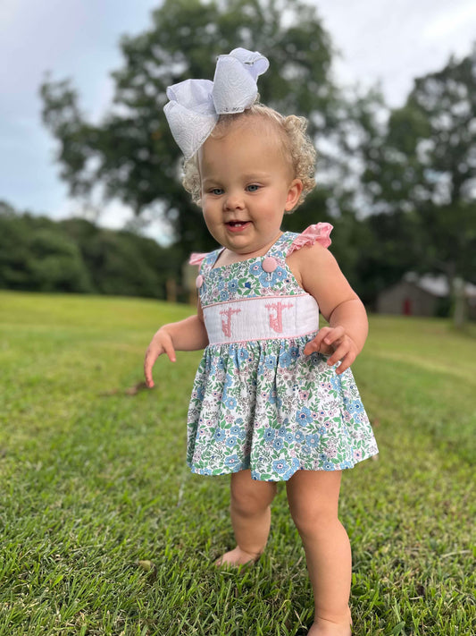 RTS - Girl Lineman Floral Short Set