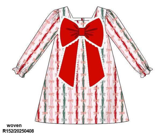 RTS - Big Red Bow Dress
