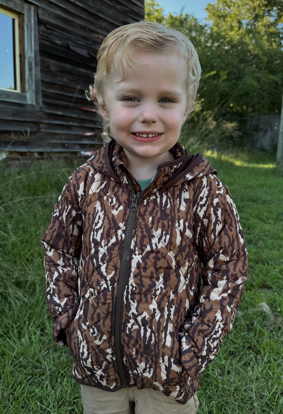 RTS - Camo Quilted Jacket