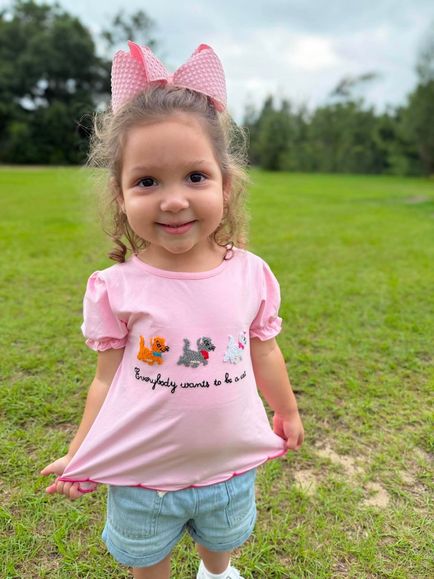 RTS - Pink Cat Tee