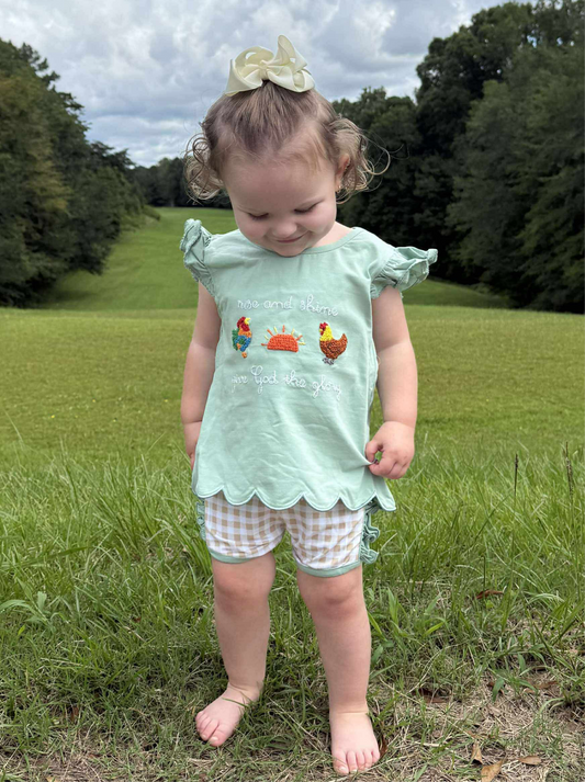 RTS - Girl Rise and Shine Short Set