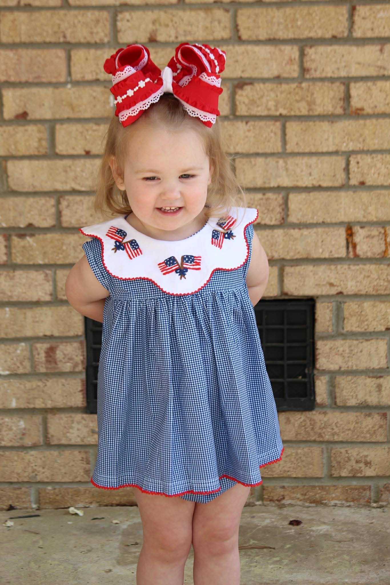 RTS - Flag Collar Diaper Set