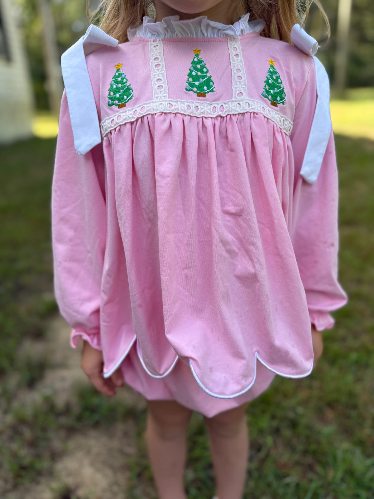 RTS - Pink Tree Diaper Set