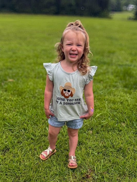 RTS - Girl Dinosaur Tee