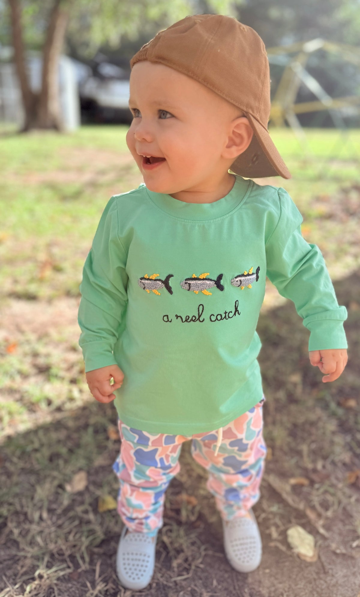 RTS - Mint Trio Fish Tee