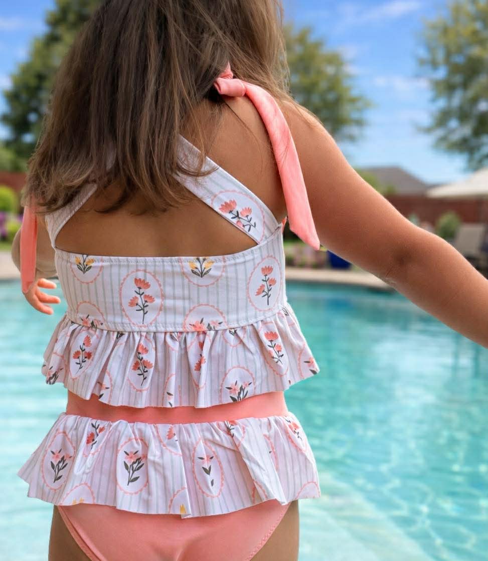 RTS - Pink Floral Swim