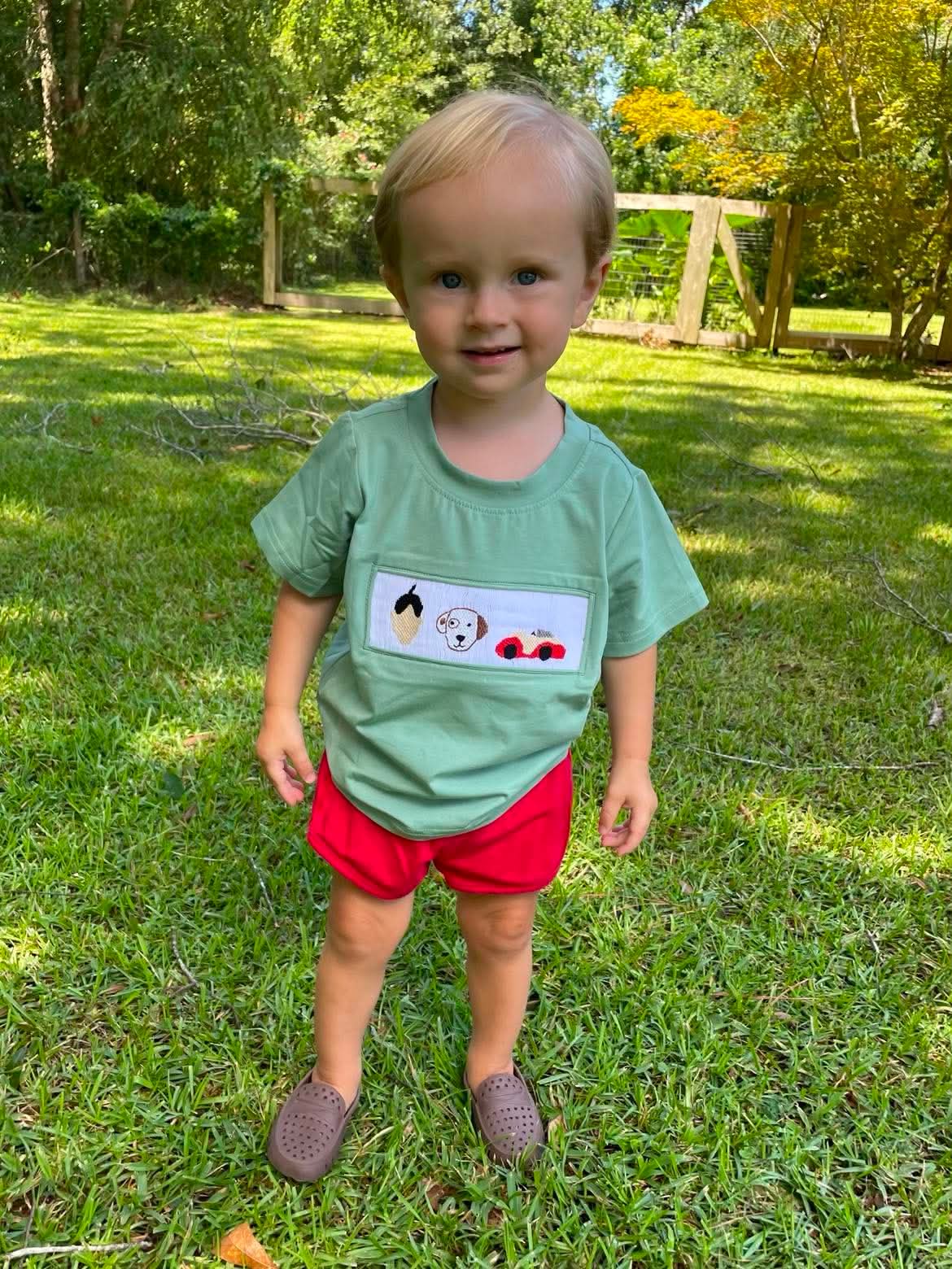 RTS - Green Smock Dog Tee