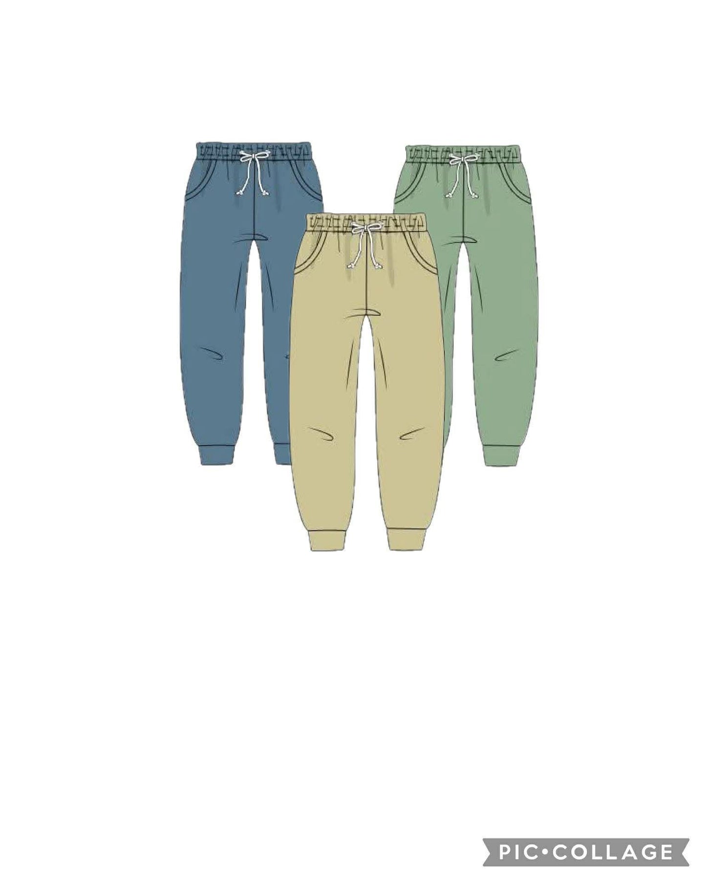 RTS - Blue, Khaki, and Green Jogger Pack