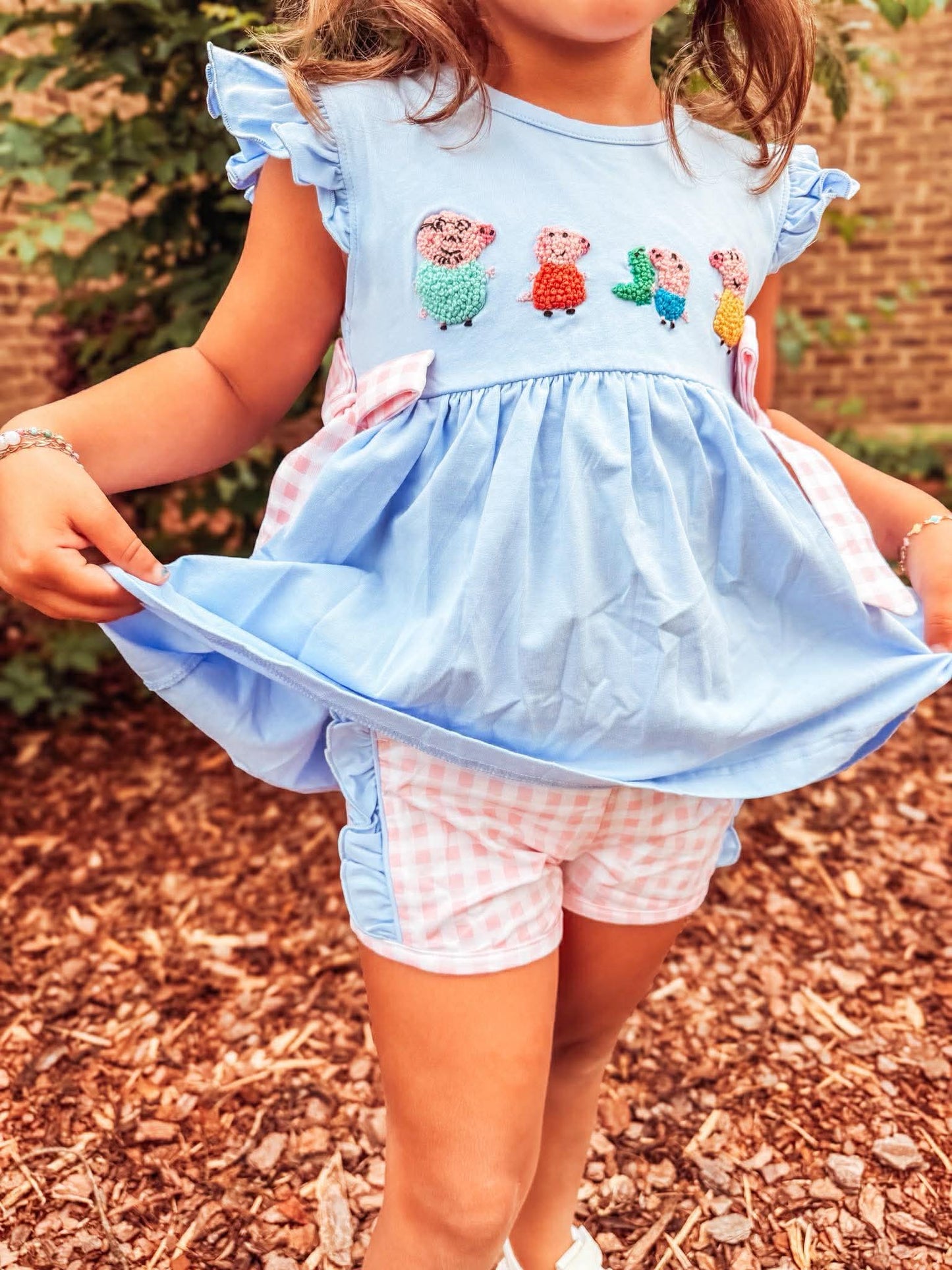 RTS - Girl Pig Short Set