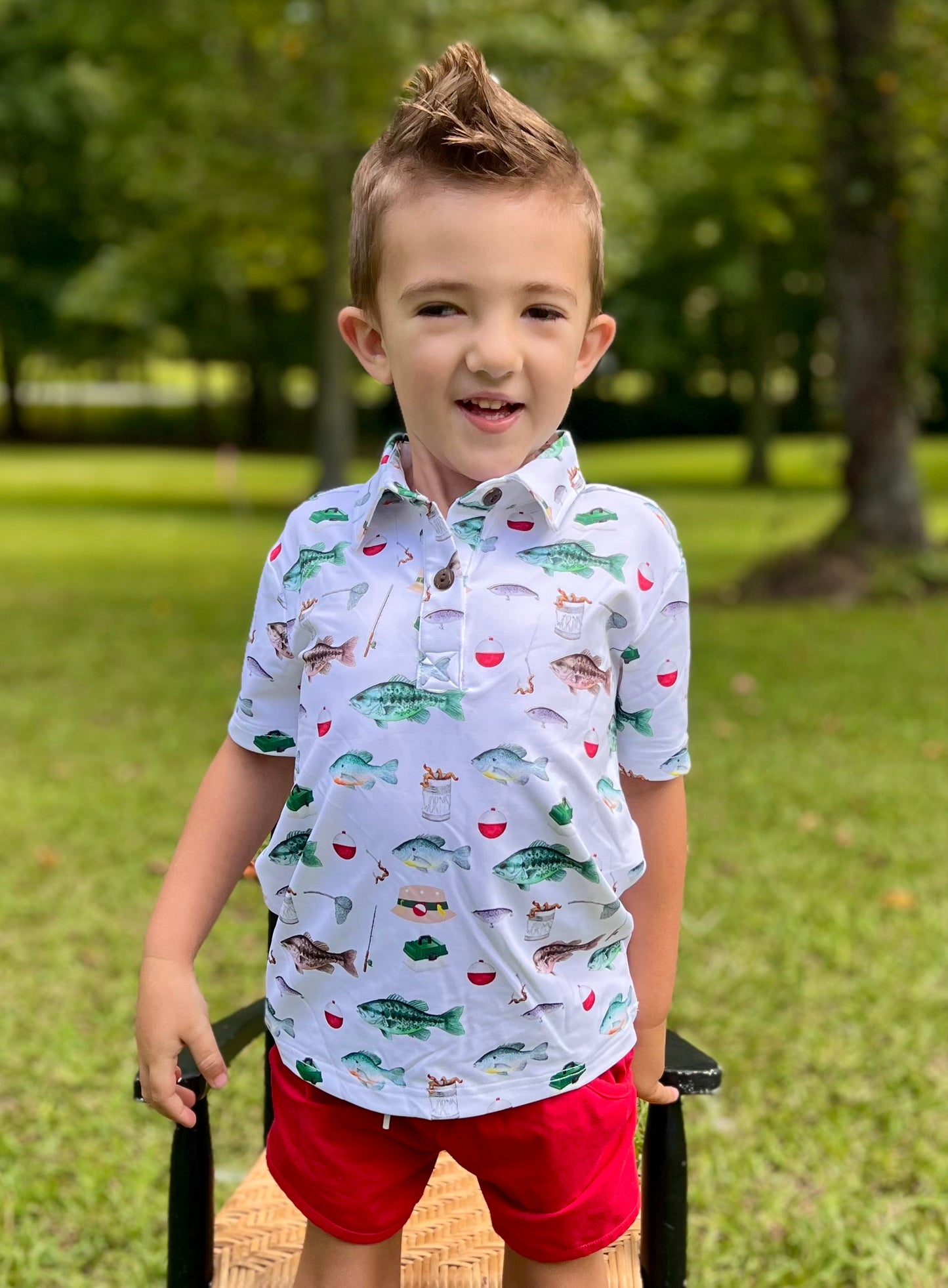 RTS - Vintage Fish Polo