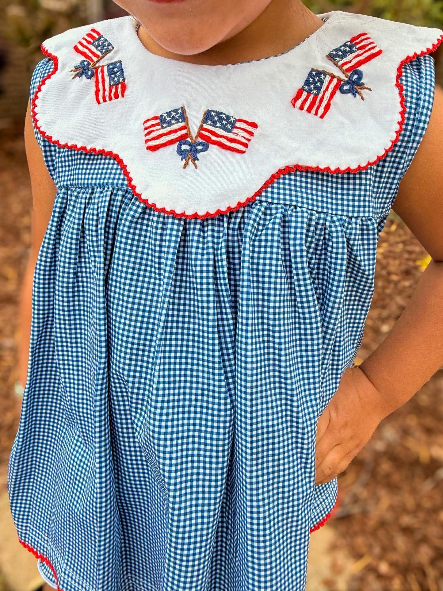 RTS - Flag Collar Diaper Set