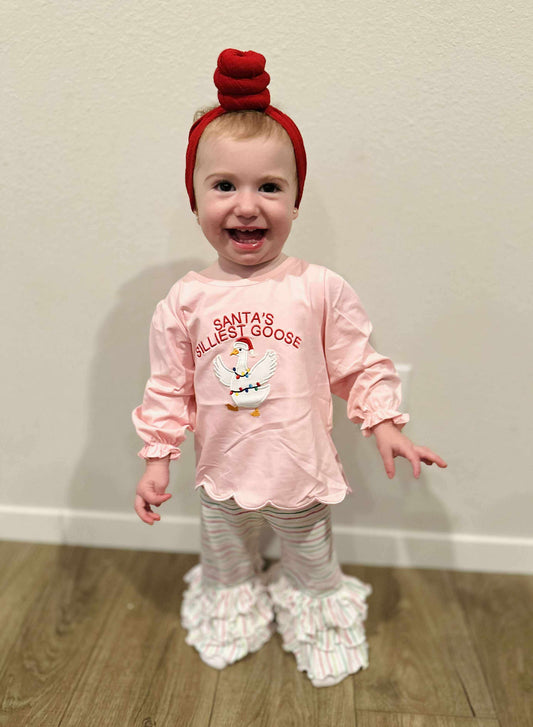 RTS - Girl Silly Goose Christmas Tee
