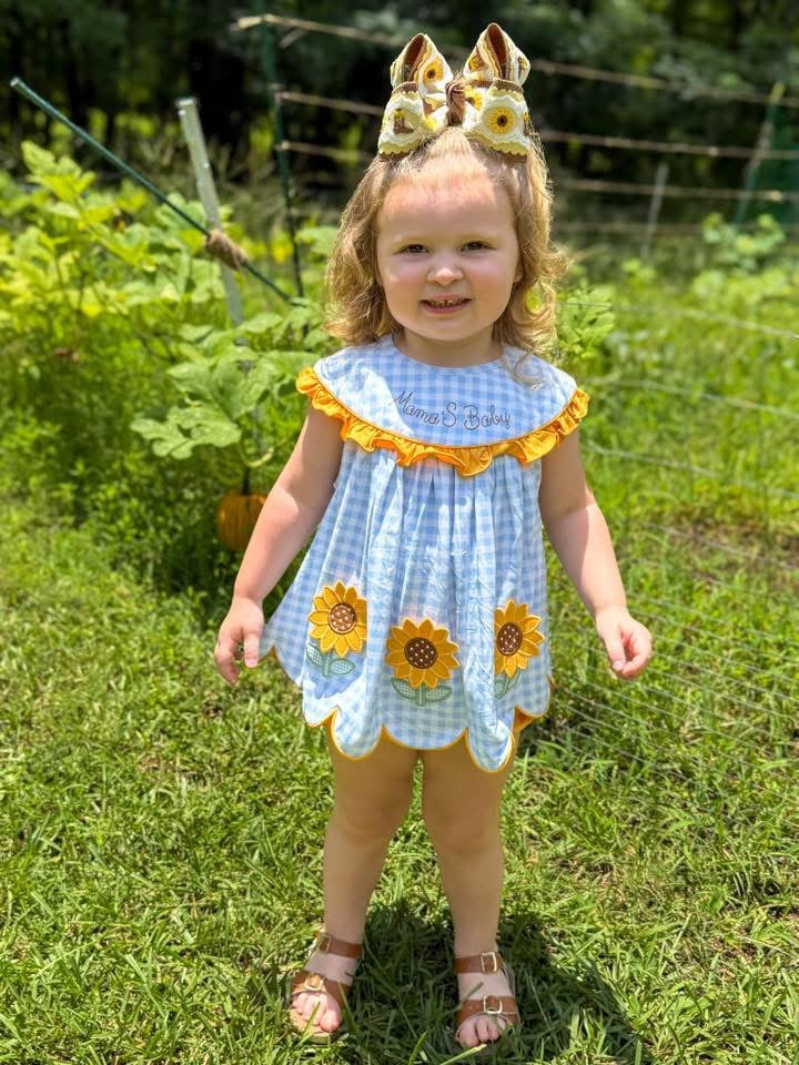 RTS- Sunflower Pocket Diaper Set